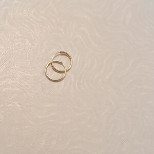 14k Solid Gold Endless Hoops